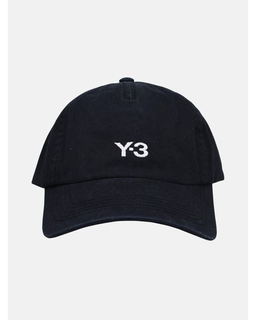 Y-3 Blue 'dad' Cotton Hat for men