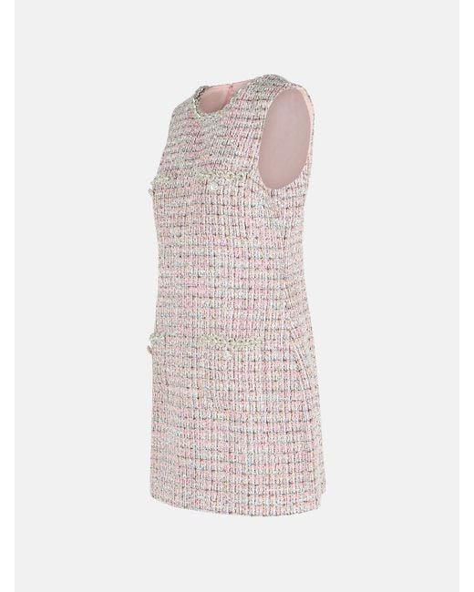 Self-Portrait Pink Sleeveless Polyester Mini Dress