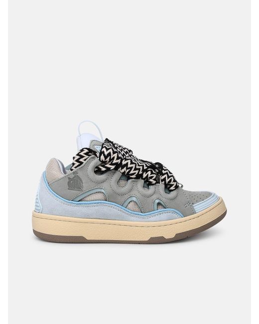 lanvin curb sneakers blue