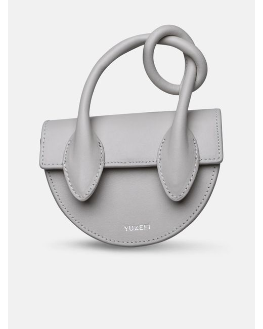 Yuzefi Gray Leather Bag