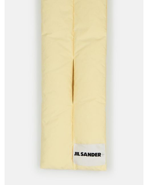 Jil Sander Yellow Ivory Polyester Scarf for men