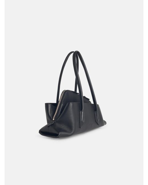 The Attico Black 'The Walk' Small Leather Bag