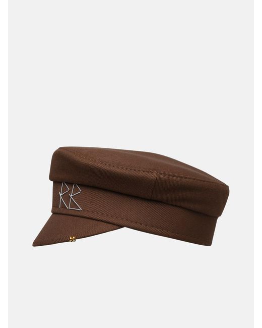 Ruslan Baginskiy Brown Linen Hat