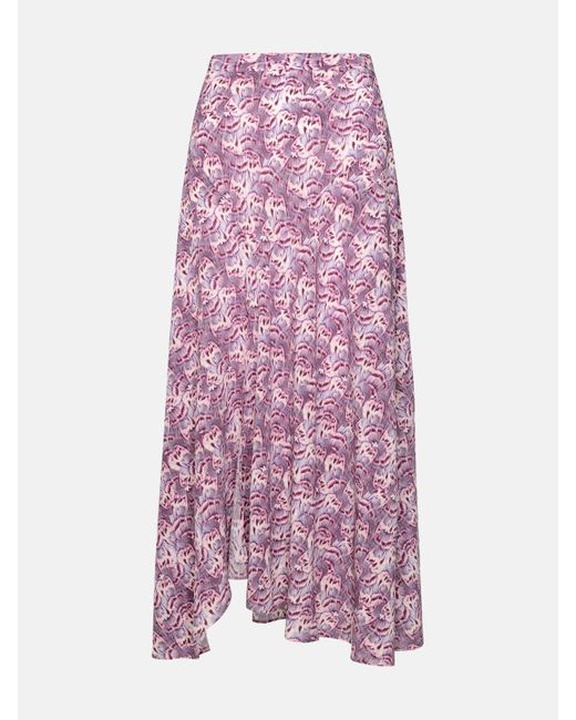 Isabel Marant Pink 'sakura' Mallow Silk Blend Skirt