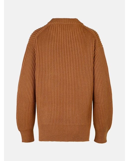 Jil Sander Brown Wool Sweater