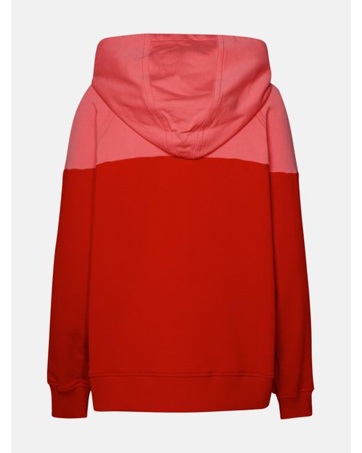 Etro Red Two-tone Cotton Sweatshirt
