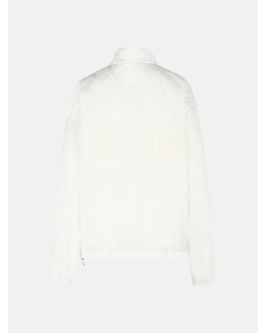 Adidas White 'Track' 'Off- Polyamide Jacket