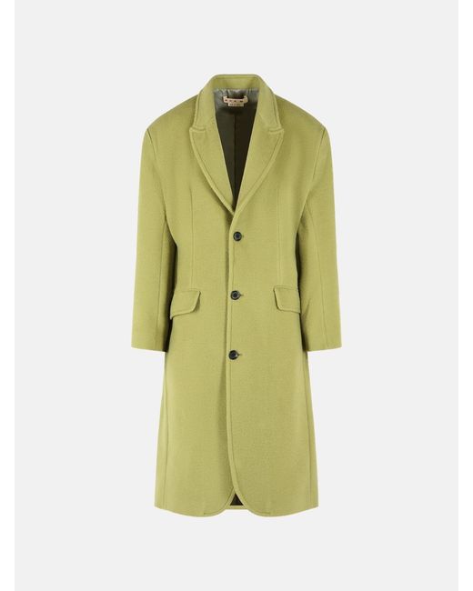 Marni Green Wool Coat for men