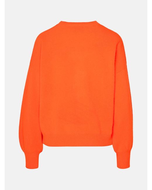Brodie Cashmere Orange Cashmere Sweater