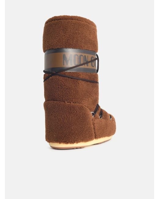 Moonboot Brown Faux Fur Boot