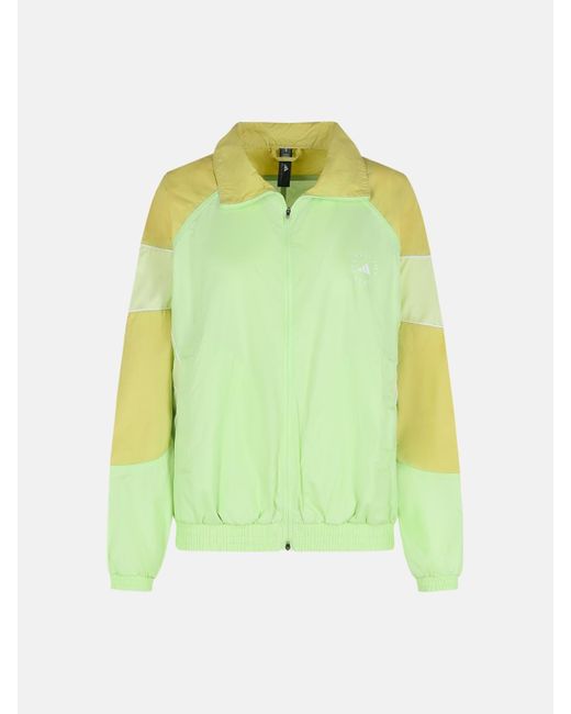 Adidas By Stella McCartney Green 'track' Polyester Sweatshirt