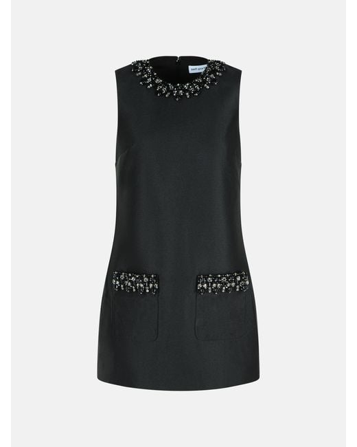Self-Portrait Black Polyester Dress