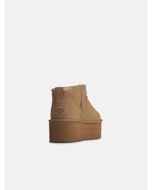Ugg Brown 'ultra Mini' Suede Boots