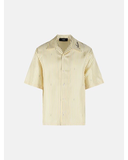 Camicia Script Bowling' di Amiri in Metallic da Uomo