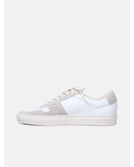 Common Projects White 'bball Duo' Leather Sneakers for men