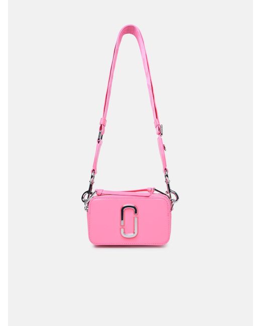 Marc Jacobs Pink 'snapshot' Leather Crossbody Bag