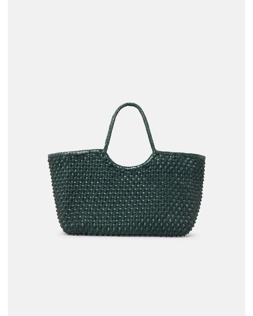 Dragon Diffusion Blue Forest Leather Nantucket Cactus' Bag