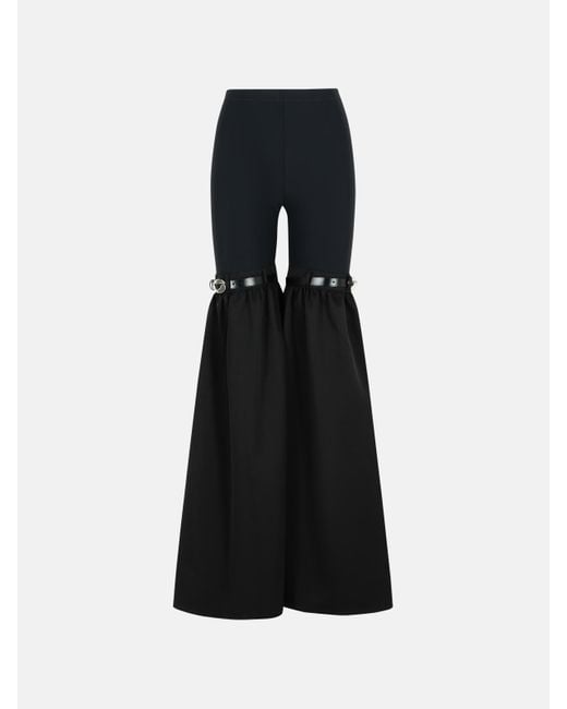 Coperni Black Flare' Polyamide Blend Pants