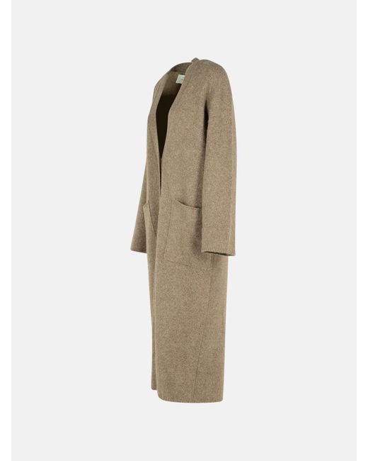 Loulou de Saison Natural Wool Blend Cenere Melange Cardigan