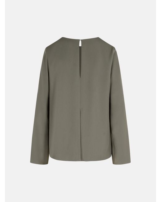 P.A.R.O.S.H. Green 'Poker' Polyester Blouse