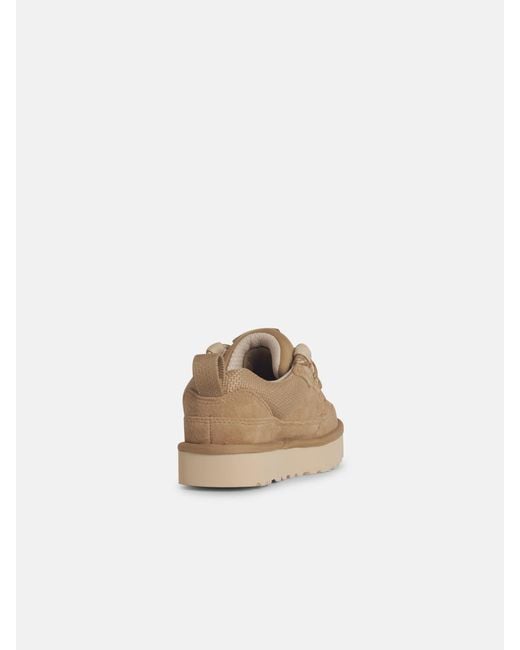 Ugg Natural 'Lowlel' Suede Sneakers