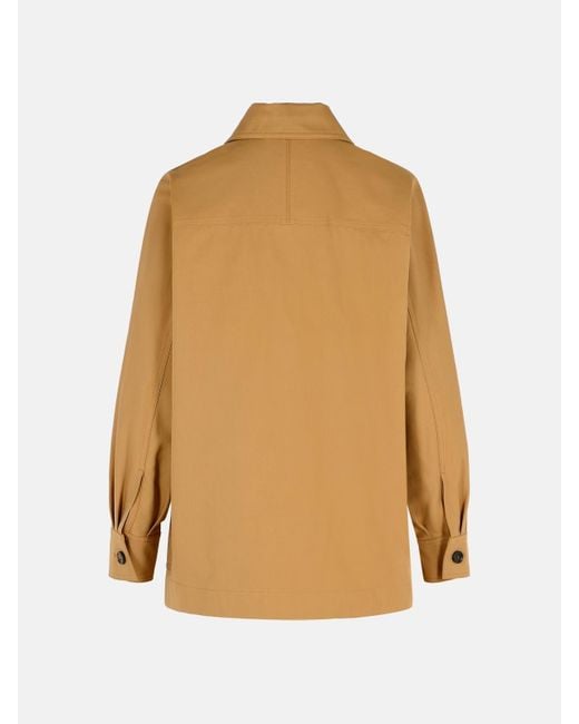 ジャケット MAX MARA MONETA SAHARAN JACKET IN GABARDINE MAX MARA Moneta saharan jacket in gabardine - Brown
