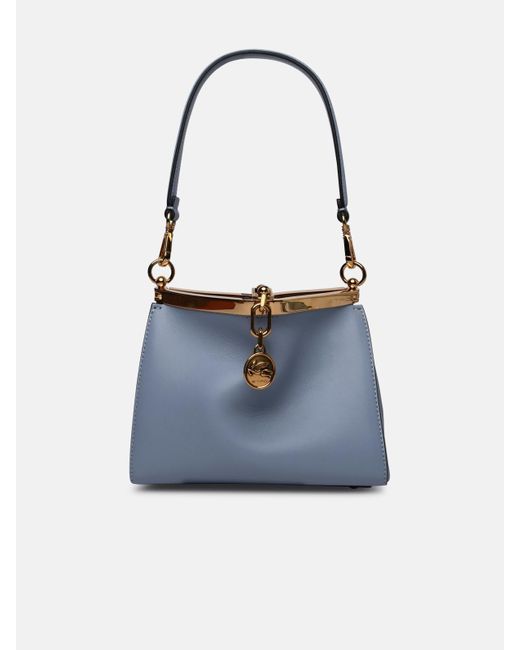 Etro Blue 'vela' Leather Bag