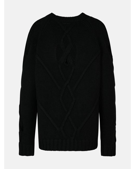 Versace Black Wool Blend Sweater for men