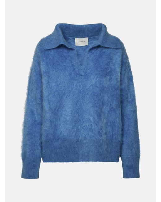 Lisa Yang Stormy Blue 'kerry' Cashmere Sweater