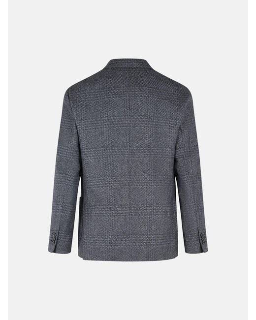 Lardini Gray 'Roma' Wool Blend Jacket for men