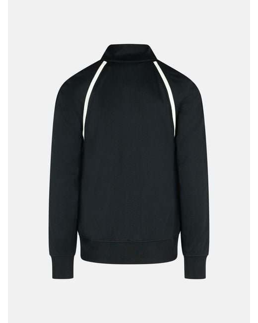 Palm Angels Black Contrast-Trim Track Jacket for men