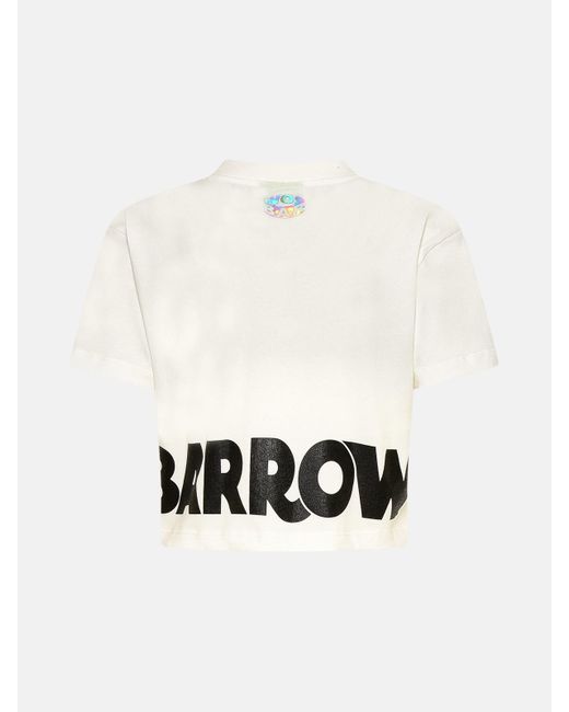 T-SHIRT IN COTONE BIANCA - BARROW - Carbone Boutique