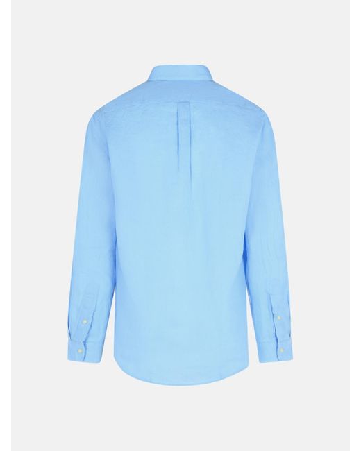 Polo Ralph Lauren Blue Cotton Shirt for men