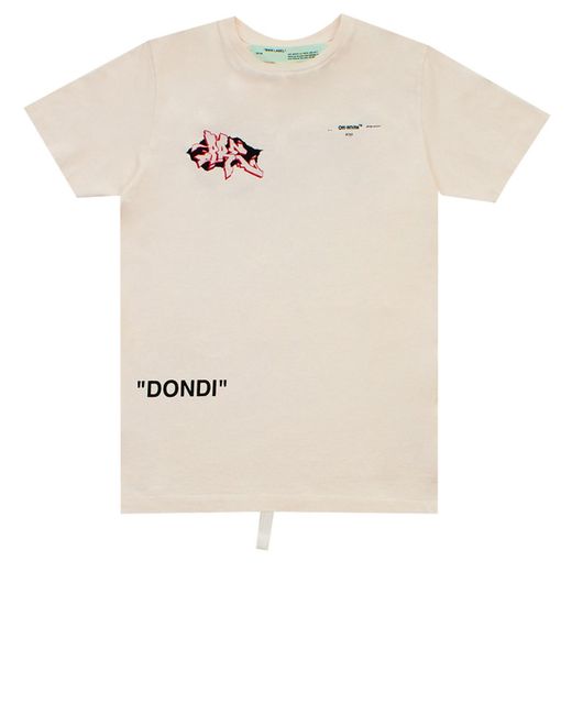 Off-White c/o Virgil Abloh Offf Graffiti Logo T-shirt in White for Men