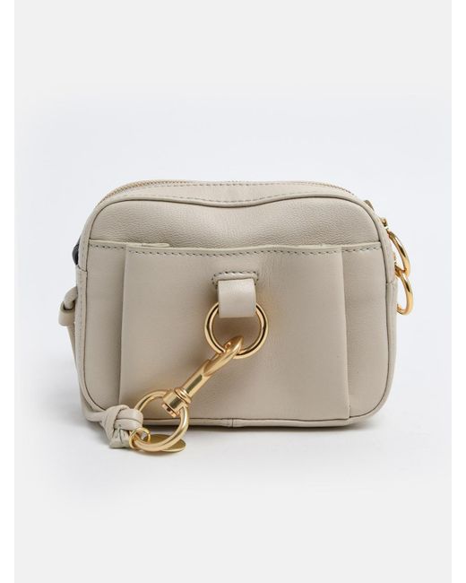 See By Chloé Leather Beige Fanny Pack in Natural - Lyst