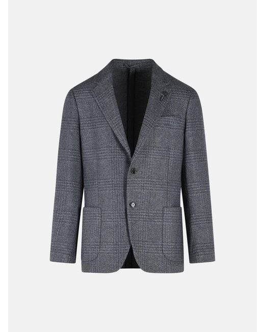 Lardini Gray 'Roma' Wool Blend Jacket for men