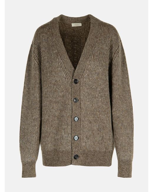 Altea Green Wool Blend Cardigan for men