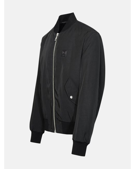 Balmain Black Nylon Bomber Jacket for men
