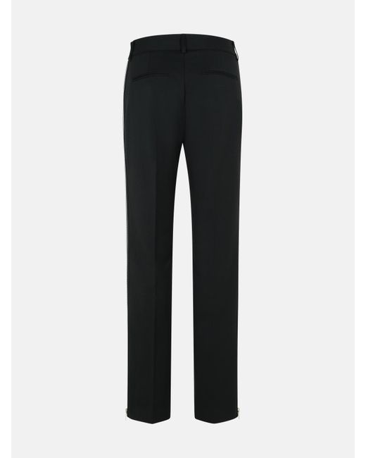 MSGM Black Polyester Pants