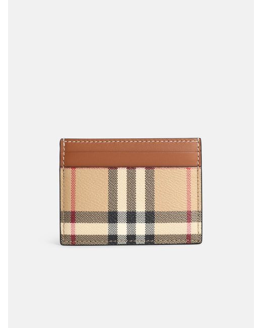 Burberry Natural Cardholder In Tela