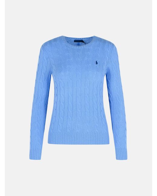 Polo Ralph Lauren Blue Light Cashmere Blend Sweater