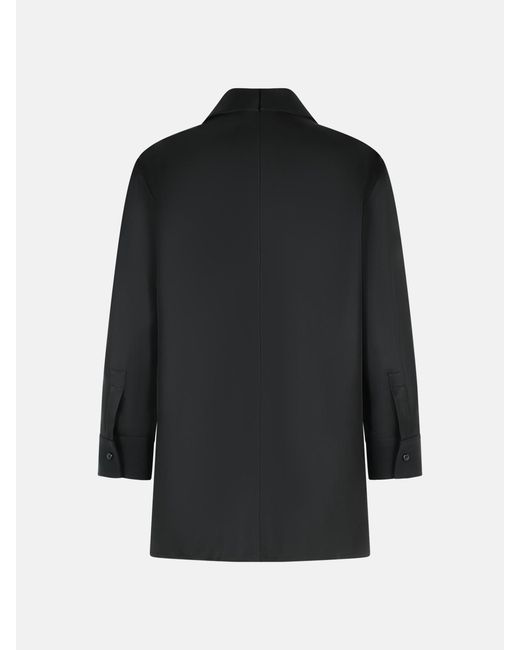Jil Sander Black Wool Blouse