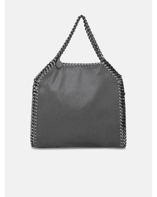 Borsa mini falabella in poliestere riciclato di Stella McCartney in Gray