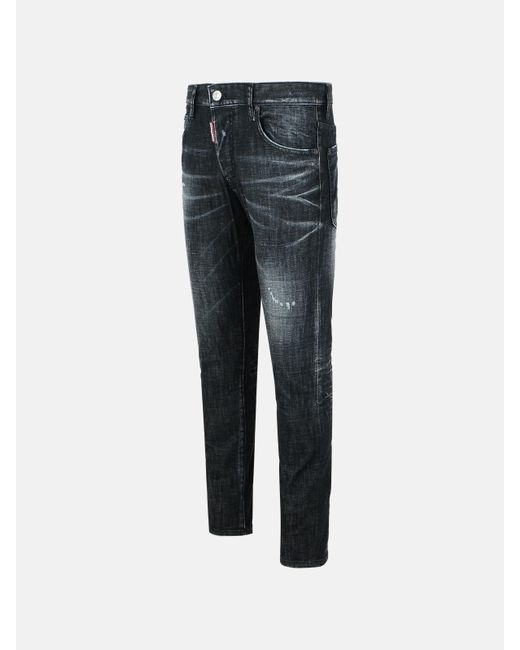 DSquared² Gray 'Skater Washed' Cotton Jeans for men