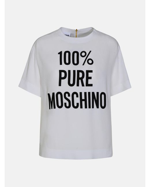 Moschino Gray Acetate T-shirt