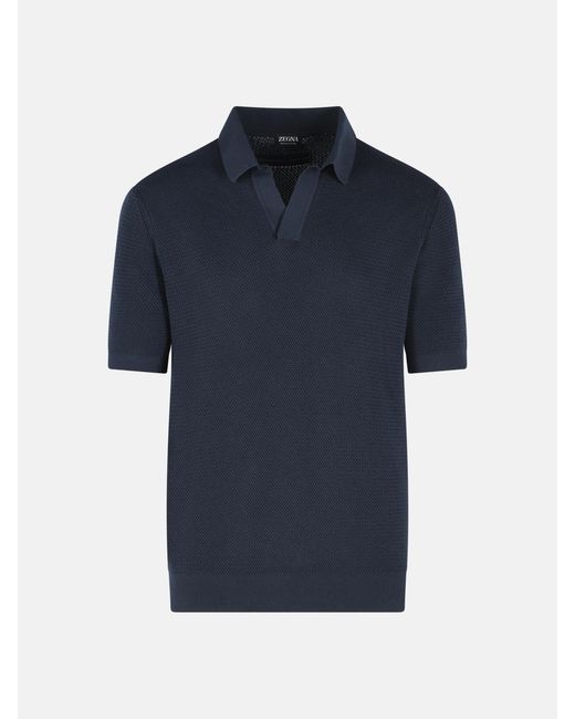 Polo di Zegna in Blue da Uomo