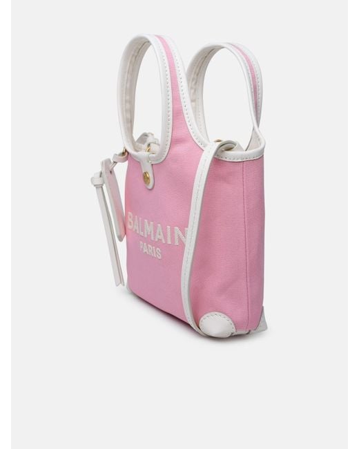 Balmain Pink 'b-army' Tela Bag