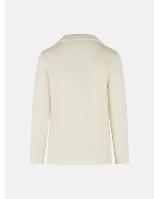 Lardini White Wool Jacket for men