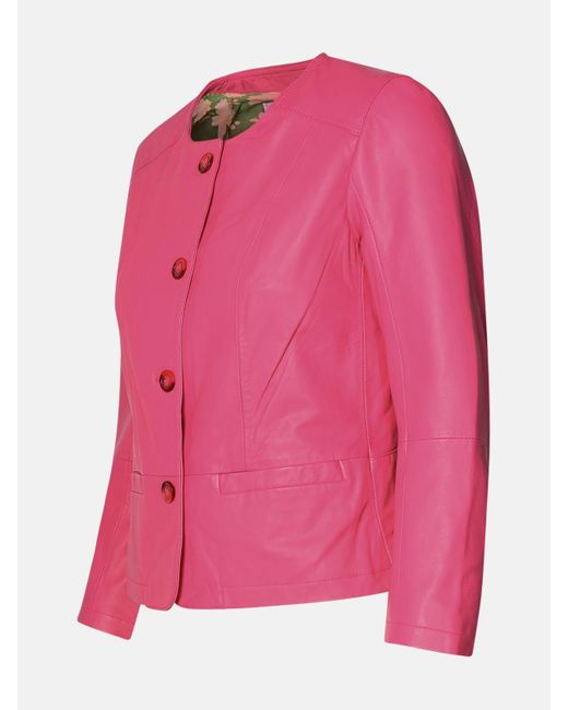 Bully Pink Leather Jacket