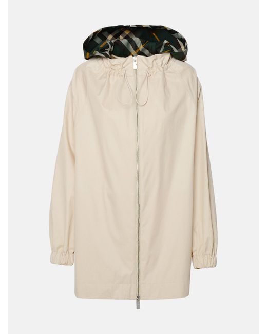 Burberry Natural Beige Cotton Trench Coat